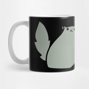 Fluffy Gray Cat Mug